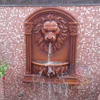 Home and Garden Decoration wall fountain-lion head