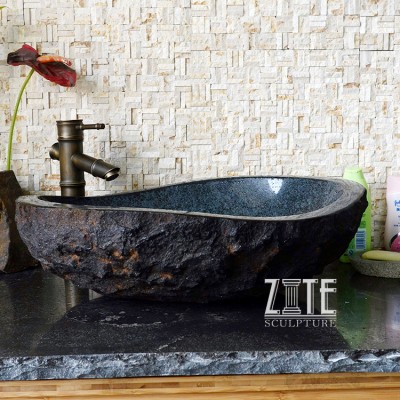 Fine Workmanship oval granite stone marble sink