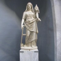 Life Size Roman Goddess Marble Fortuna Statue